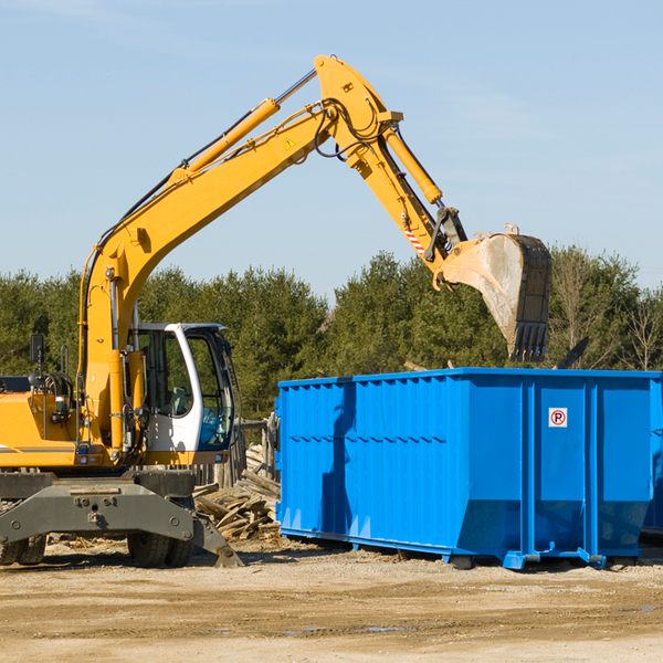 how many times can i have a residential dumpster rental emptied in Livonia Center